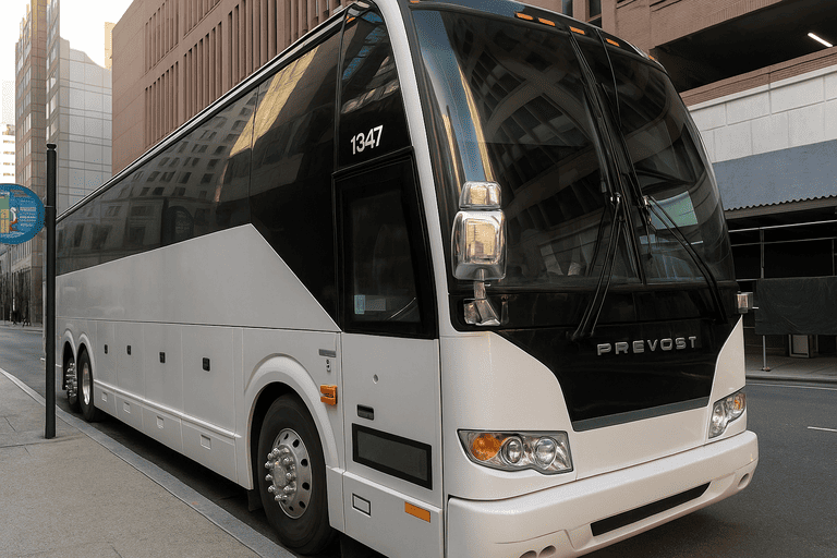 a South San Francisco Charter Bus coach bus