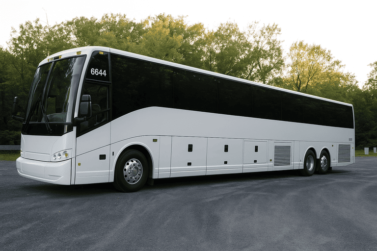 exterior of South San Francisco Charter Bus coach bus