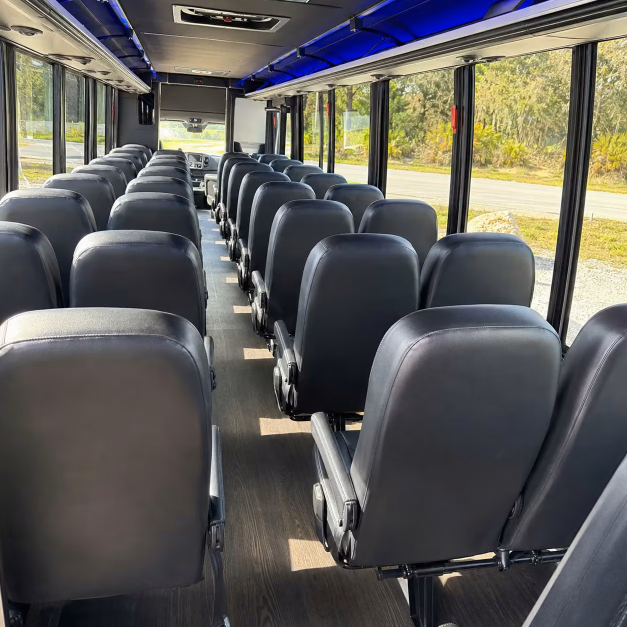 28 passenger minibus interior